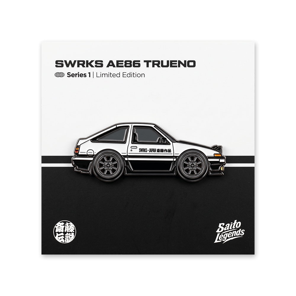 SWRKS AE86 Trueno Pin Badge (Limited Edition)