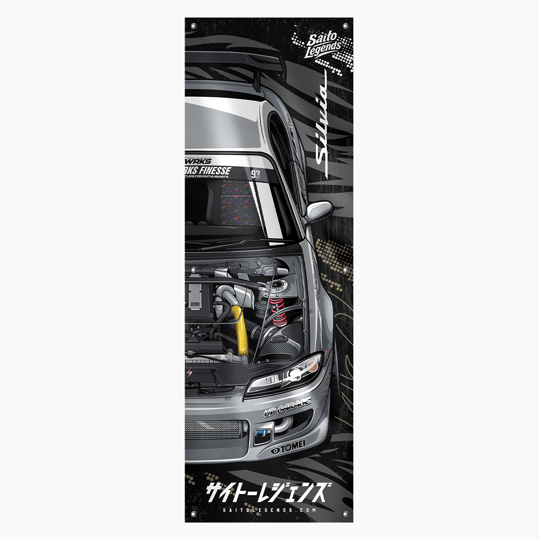 SAITOWORKS® S15 Garage Banner Flag