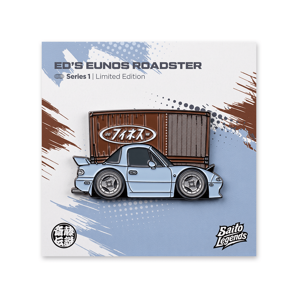 Ed's Eunos Roadster Container Pin Badge (Limited Edition)