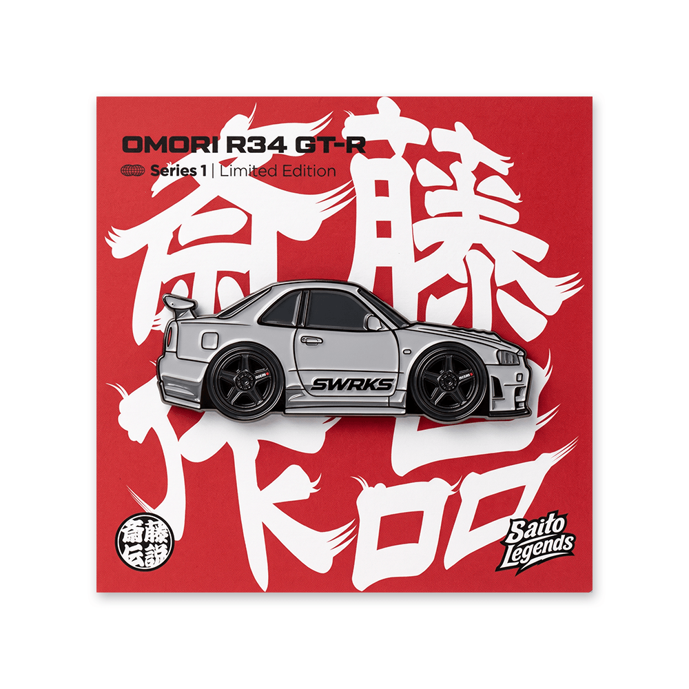 Omori R34 GT-R Pin Badge (Limited Edition)